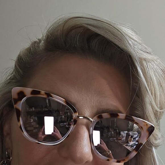 Cat eye pink sunglasses - Picture 2 of 8